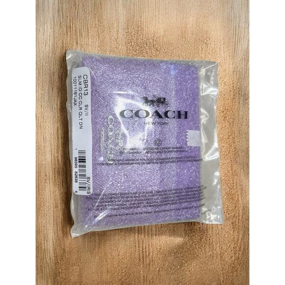 NWT Coach CBI88 Hailey Quilted Flap Bag & CBR13 Slim ID Card Case - Picture 9 of 10